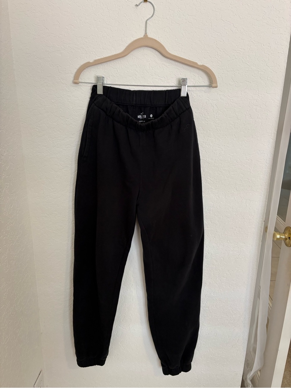 Hollister Black Cozy Jogger Sweatpants XXS